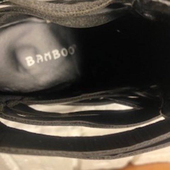 Braided top Bamboo Booties in Black - Picture 7 of 7